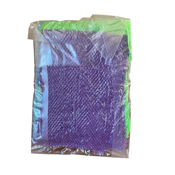 African Net Sponge 4 Pack Bath & Body Skin Scrubber Shower Beauty NWT - Picture 3 of 4